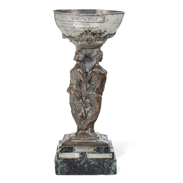 Trofeo remiero, "Coppa Piemonte". Arte del primo quarto del XX secolo