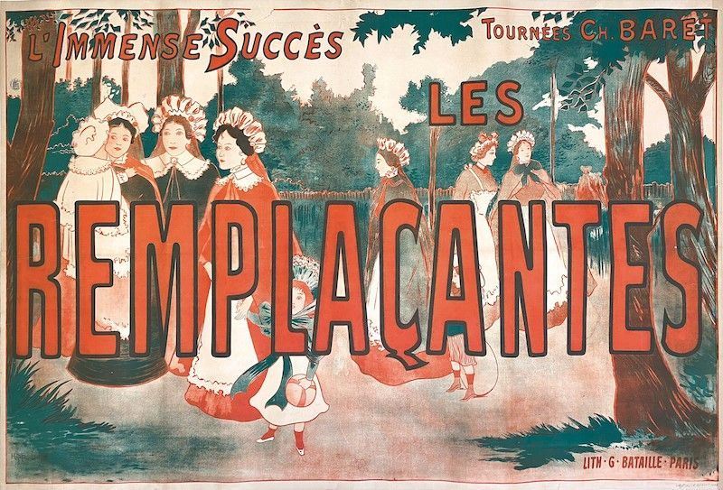 Hippo-Dup : Les Remplancantes  - Auction Vintage Posters - Cambi Casa d'Aste