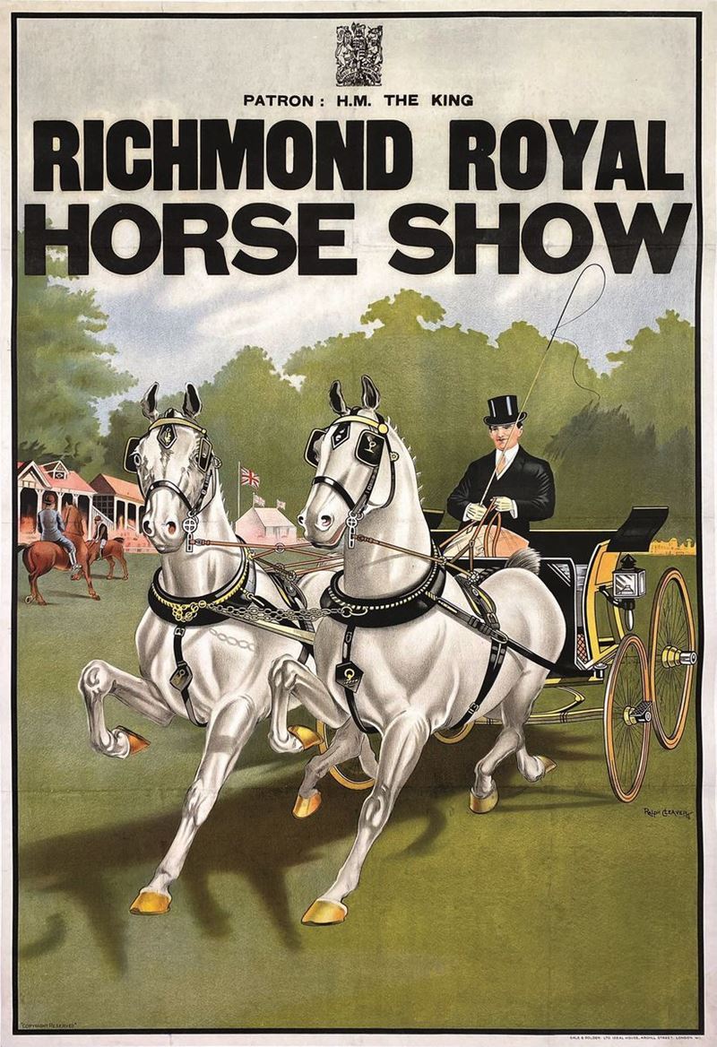 Ralph  Cleaver : Richmond Royal Horse Show  - Auction Vintage Posters - Cambi Casa d'Aste