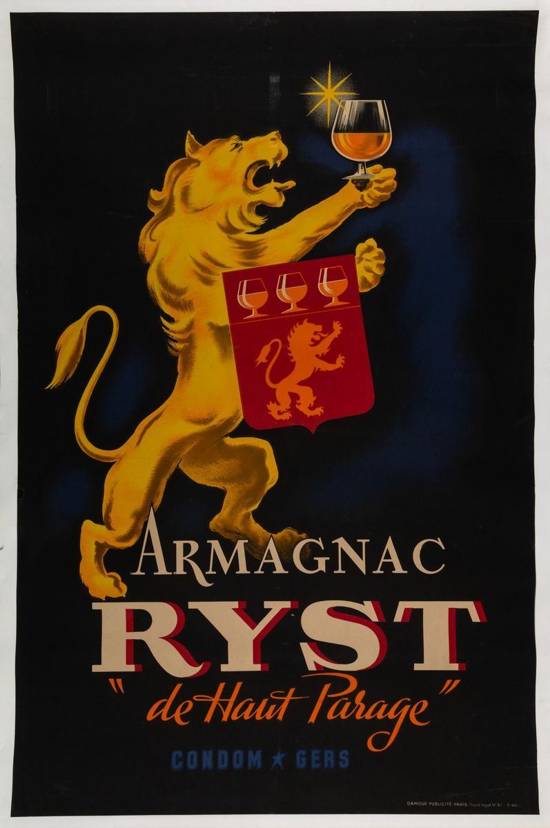 Studio Damour, Armagnac Ryst  - Auction Vintage Posters - Cambi Casa d'Aste