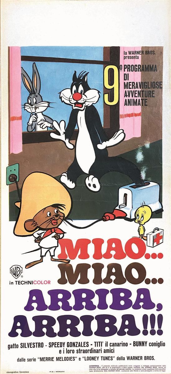 Warner Bross- Hanna & Barbera - Silvestro,titti, Tom&jerry, Jogi e Bubu