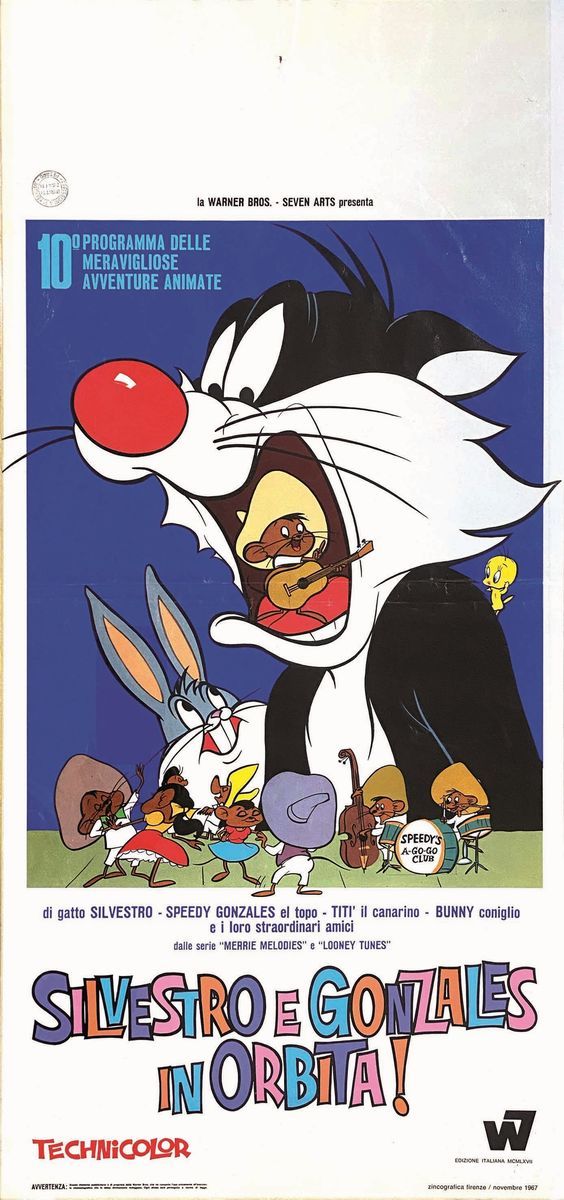 Warner Bross- Hanna & Barbera - Silvestro,titti, Tom&jerry, Jogi e Bubu