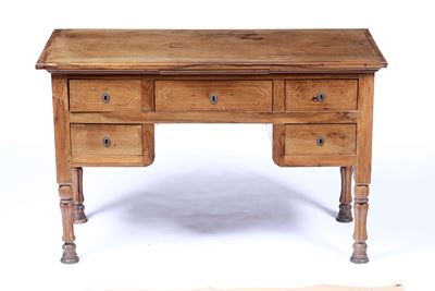 Scrivania in Legno Filettato. XIX-XX Secolo