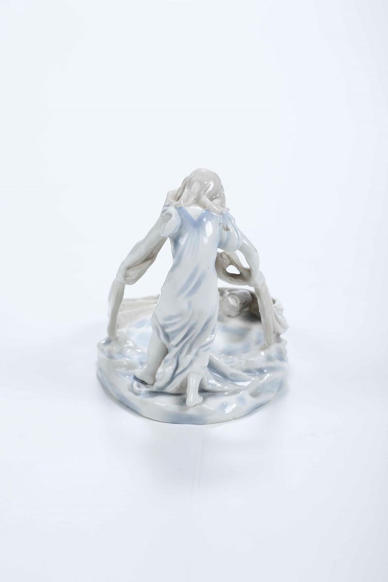 Scultura di Dea della Pescagermania, Probabilmente Manifattura di Plaue, Prima Metà del XX Secolo