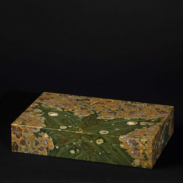 Rhyolite chest with marble interiors, 21st century