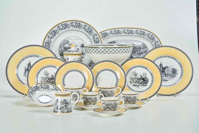 Servizio da tavola Germania, Mettlach, Manifattura Villeroy & Boch, XX secolo  - Auction tableware | Cambi Time - I - Cambi Casa d'Aste