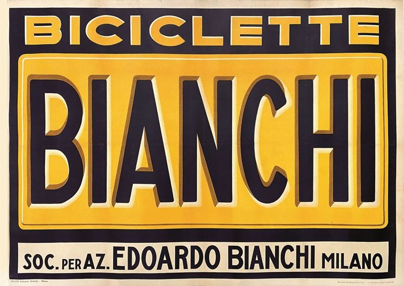 A.Reckziegel : Biciclette Bianchi  - Auction Vintage Posters | Timed Auction - Cambi Casa d'Aste