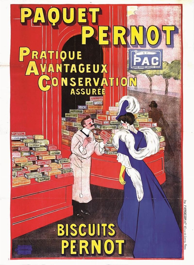 Leonetto Cappiello : Paquet Pernot  - Auction Vintage Posters - Cambi Casa d'Aste