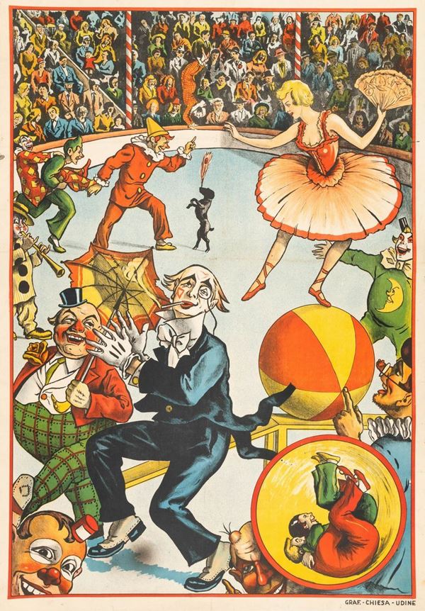 Pietro Antoniosi  Sencig - Artisti del circo in pista