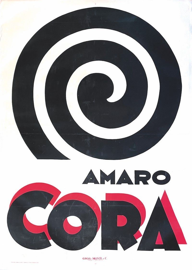 Nicolaj Diulgheroff : Amaro Cora  - Auction Vintage Posters - Cambi Casa d'Aste