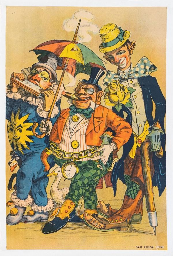 Sencig Pietro Antonio Serie di Pagliacci in Pista