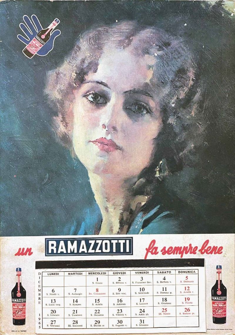 Alberto Bianchi : Ramazzotti Calendario  - Auction Vintage Posters | Timed Auction - Cambi Casa d'Aste