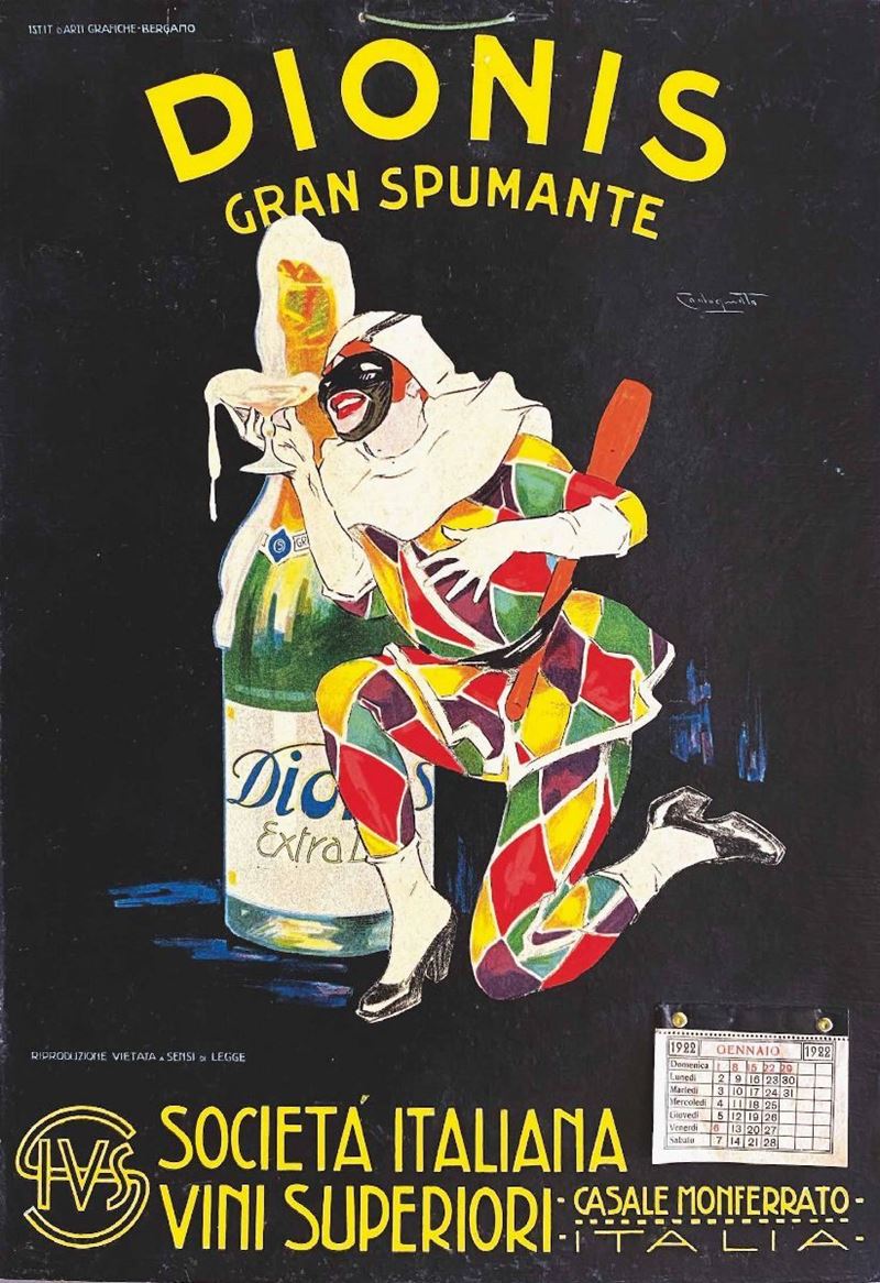 Plinio Codognato : Dionis Gran Spumante  - Auction Vintage Posters - Cambi Casa d'Aste