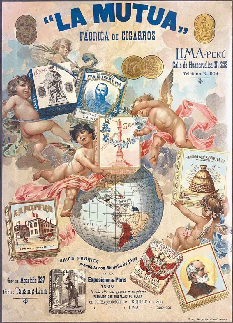 A.Reckziegel : La Mutua Cigarros-Lima  - Auction Vintage Posters - Cambi Casa d'Aste