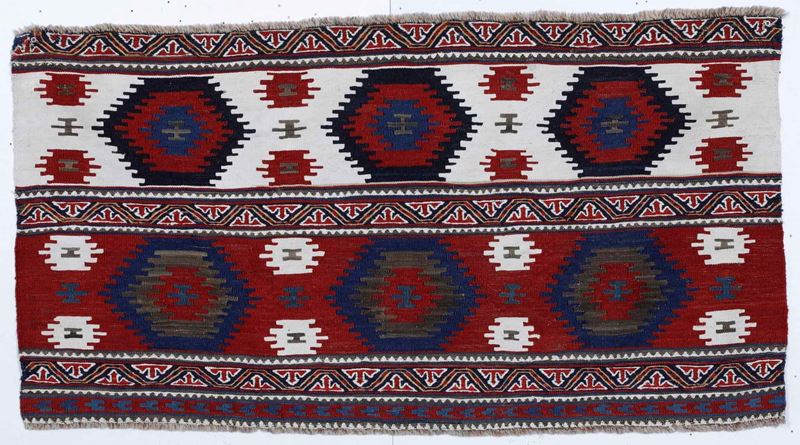 Mafrash Shahsavan Kilim, nord ovest Persia fine XIX secolo  - Auction Carpets - Cambi Casa d'Aste