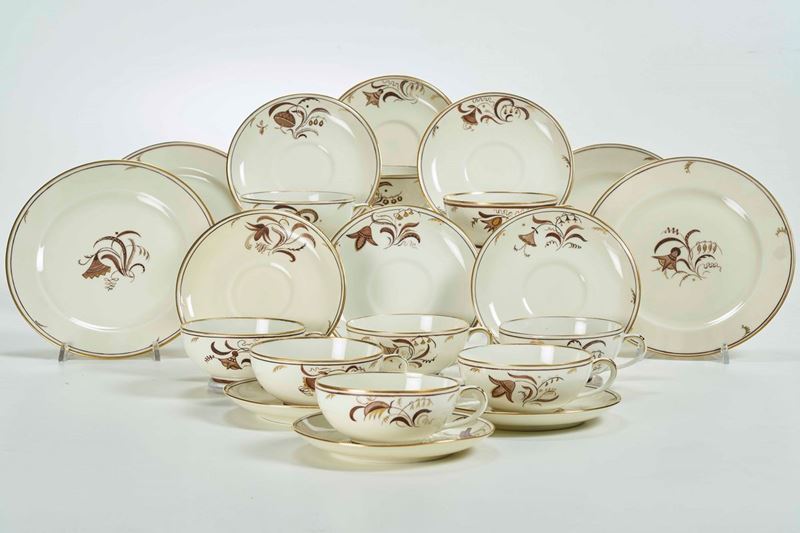 Servizio da tè Bavaria, Manifattura Thomas Ivory, XX secolo  - Auction tableware | Cambi Time - I - Cambi Casa d'Aste