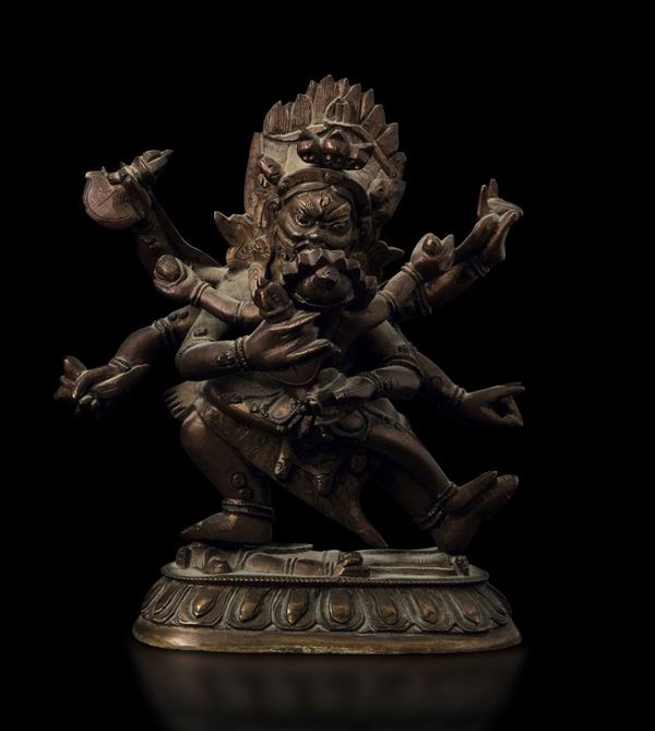A bronze figure, Tibet, 1700s