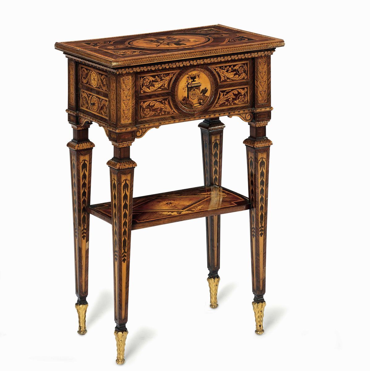 Importante Tavolo da Lavoro. Giuseppe Maggiolini, (1738 Parabiago – 1814 Parabiago), Lombardia, T...