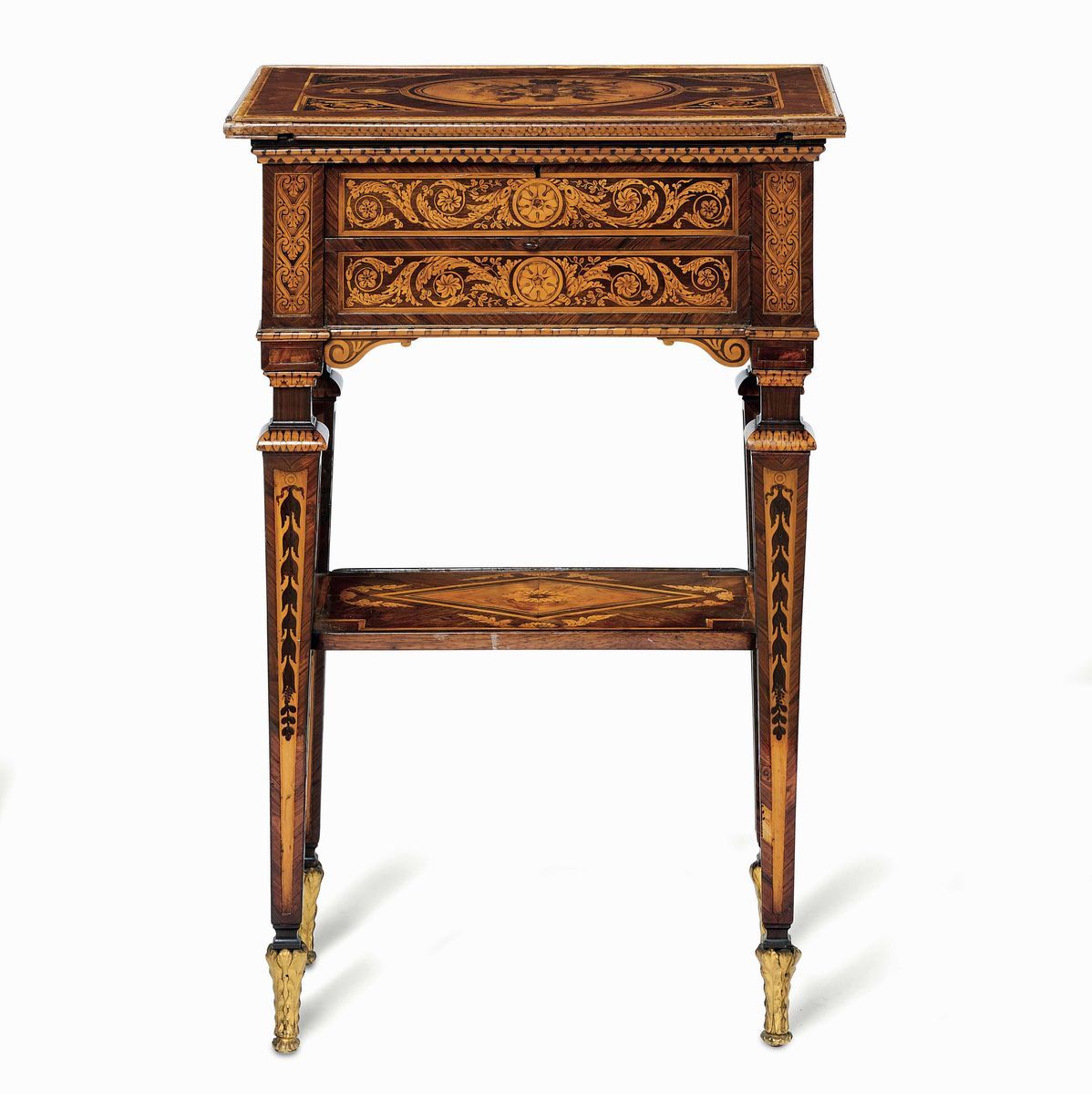 Importante Tavolo da Lavoro. Giuseppe Maggiolini, (1738 Parabiago – 1814 Parabiago), Lombardia, T...