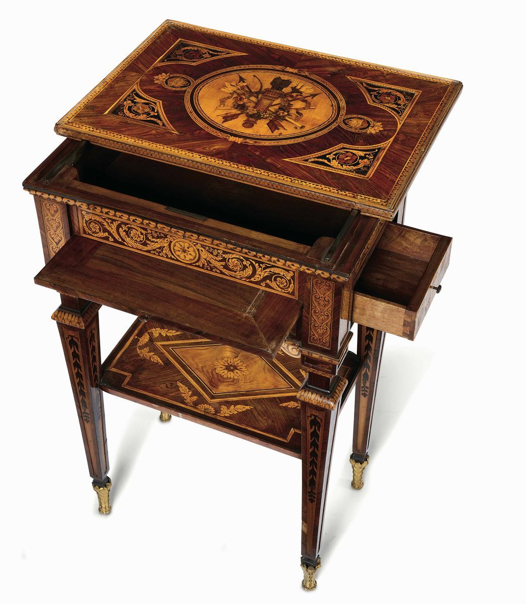 Importante Tavolo da Lavoro. Giuseppe Maggiolini, (1738 Parabiago – 1814 Parabiago), Lombardia, T...