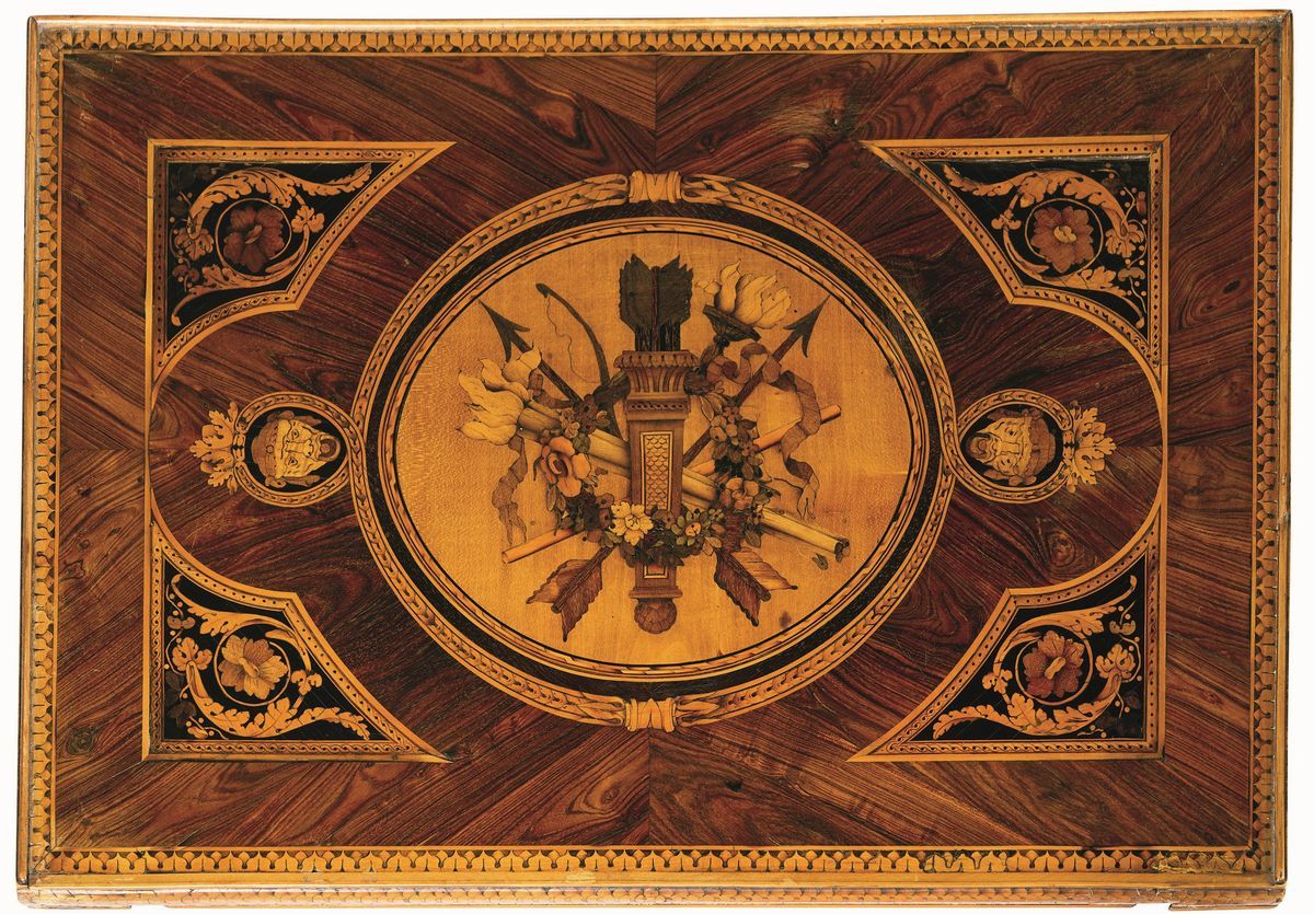 Importante Tavolo da Lavoro. Giuseppe Maggiolini, (1738 Parabiago – 1814 Parabiago), Lombardia, T...