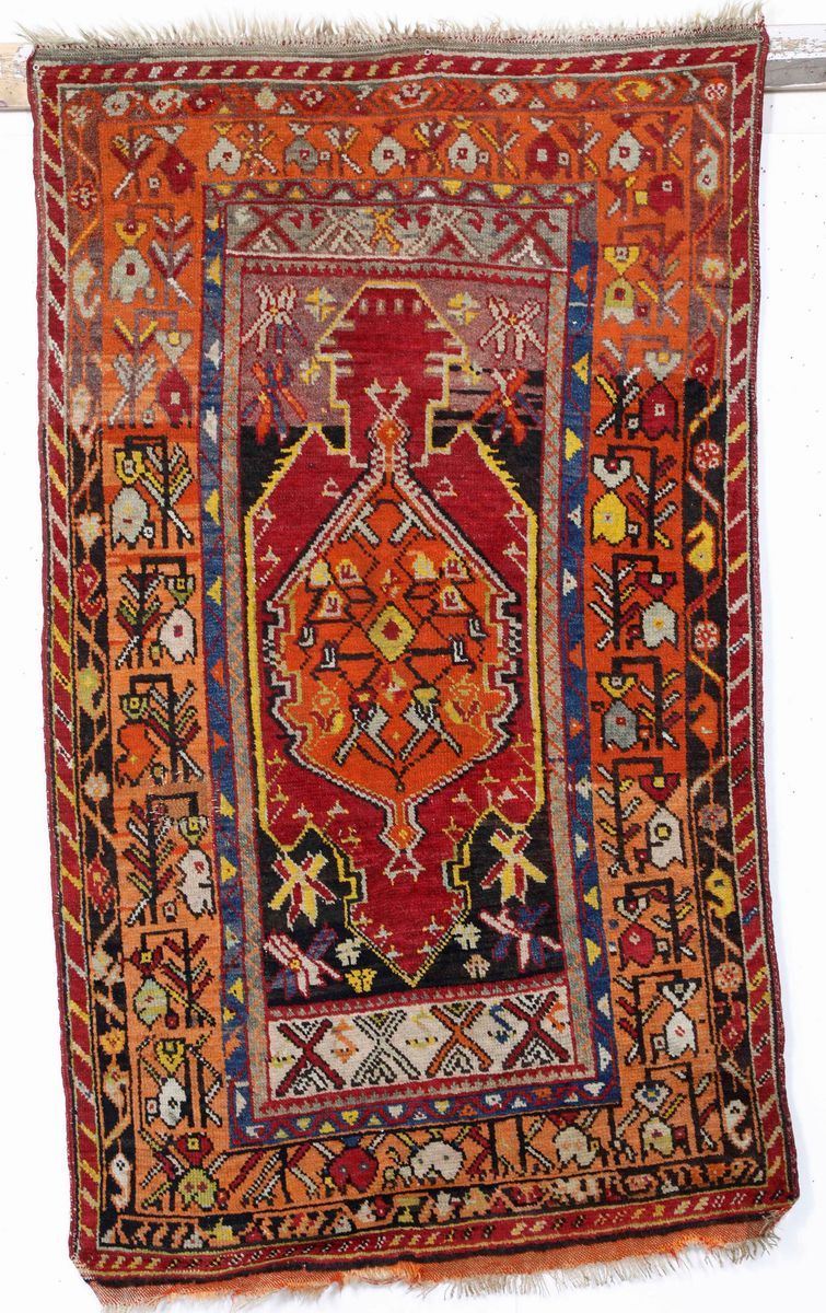 Tappeto anatolico, prima metà XX secolo  - Auction Carpets - Cambi Casa d'Aste