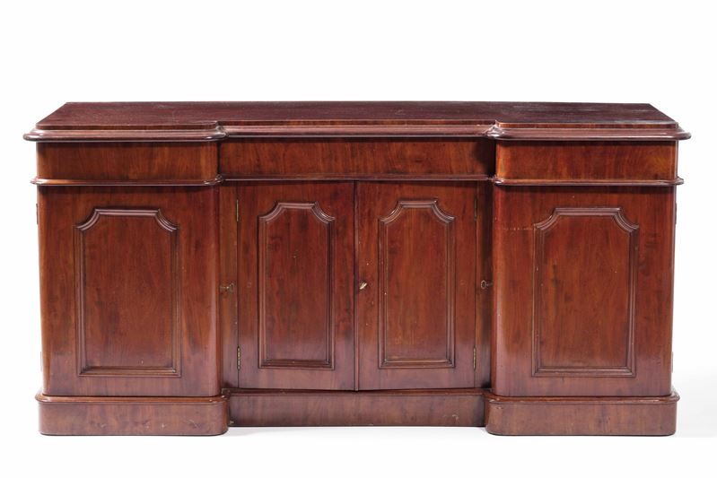 Credenza in legno a 4 ante. Inghilterra XIX secolo  - Auction Antique February - Cambi Casa d'Aste