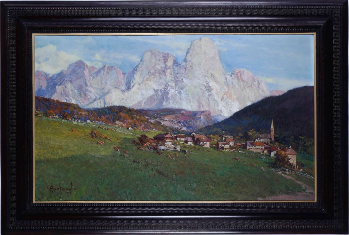 Cesare Bentivoglio - Paesaggio di Montagna