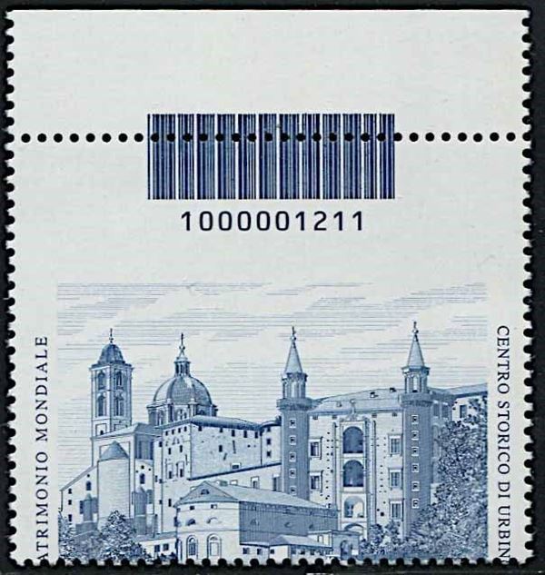 2008, Repubblica Italiana, Codice a barre, "Sito dell'Unesco".