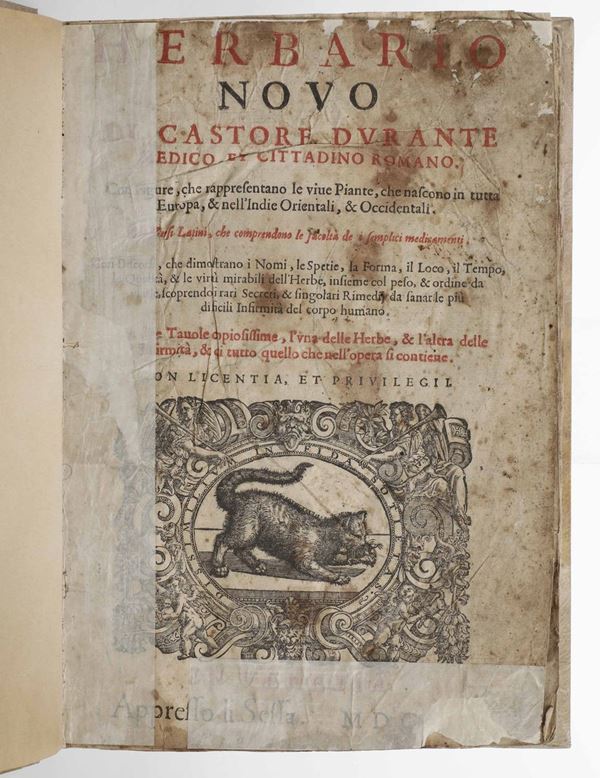 Erbario Nuovo...In Venetia, appresso li Sessa, 1602 Herbario novo di Castore Durante medico & cittadino  [..]