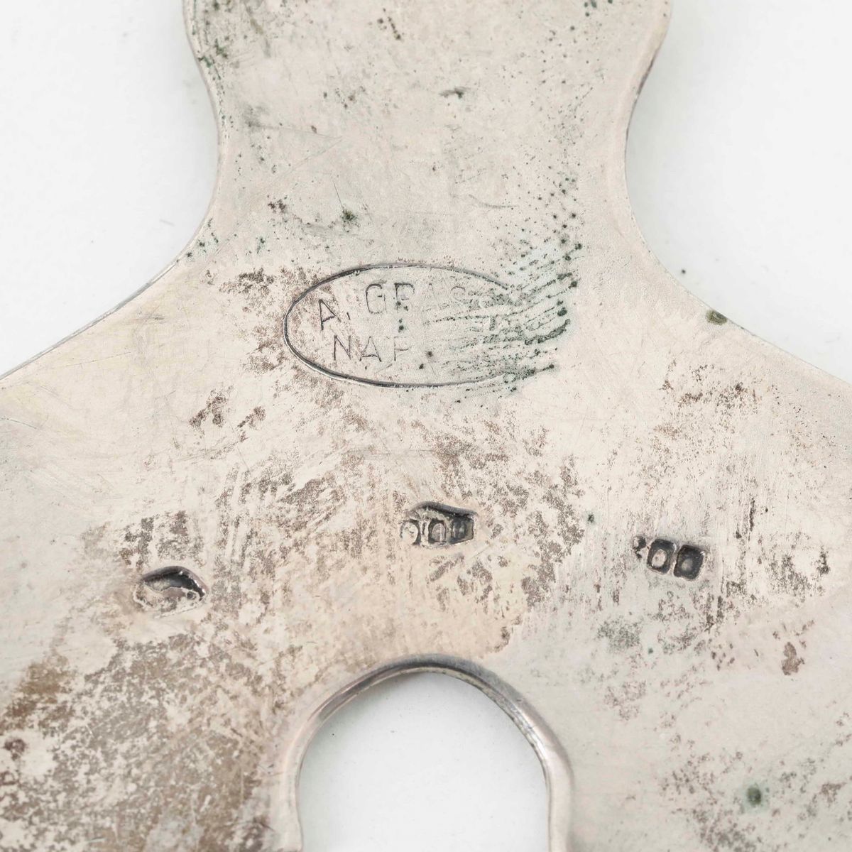 Grande Lucerna in Argento. Argenteria Artistica Milanese del XX Secolo, Bollo con Fascio Littorio...