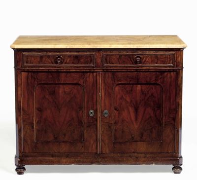 Credenza a Due Ante e Due Cassetti. XIX Secolo