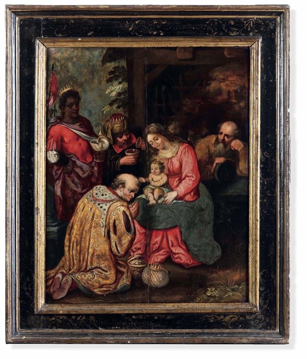 Scuola dell’Italia settentrionale del XVII secolo Adorazione dei Magi