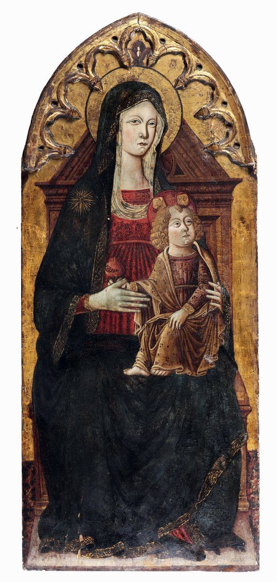 Scuola dell’Italia centrale del XV secolo Madonna con Bambino