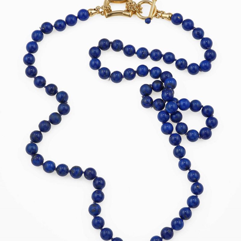 lapis-lazuli long necklace  - Auction Jewels - Cambi Casa d'Aste