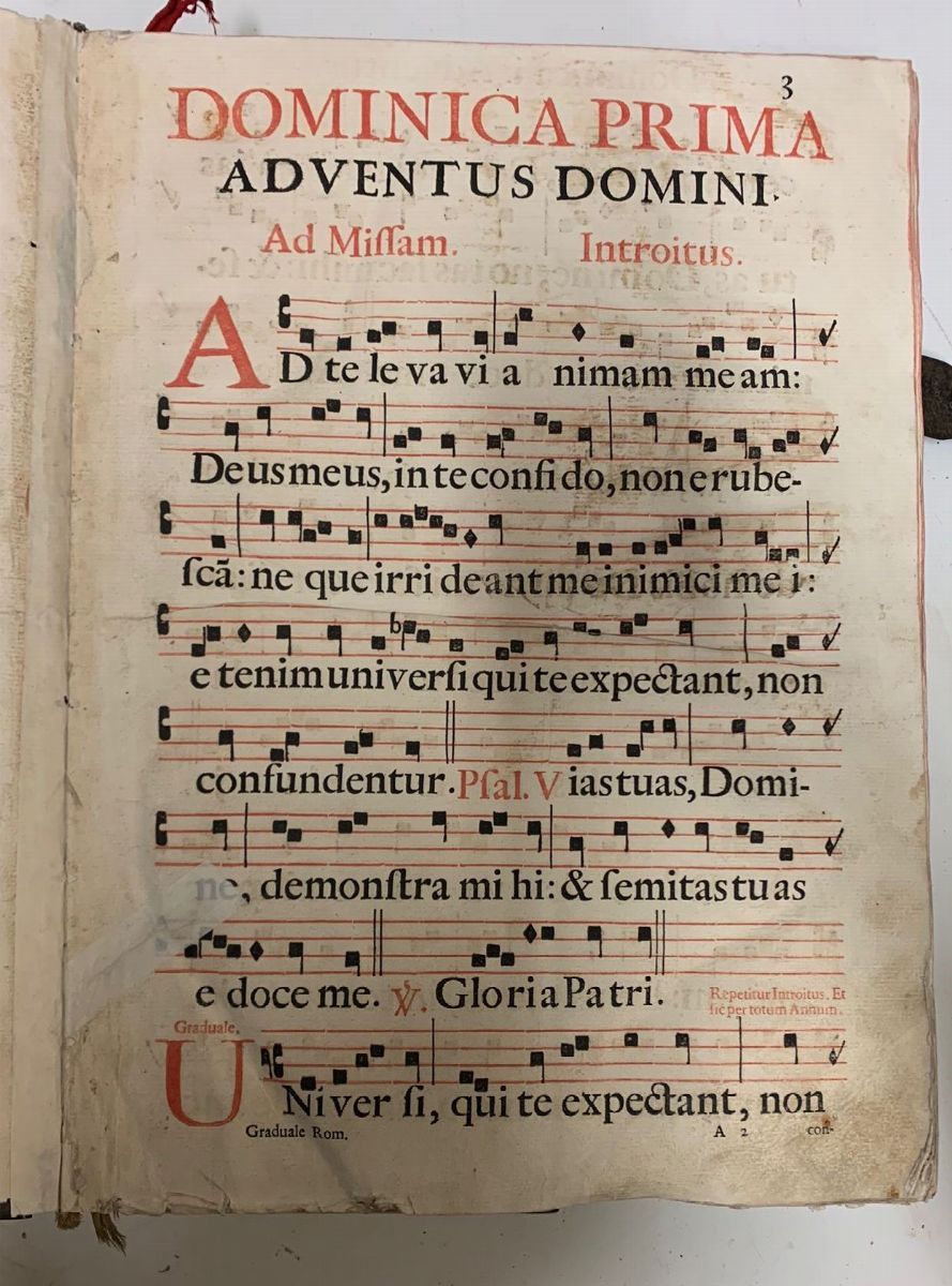 Legatura Monastica - Libri Liturgici Graduale Romano, Venezia, Apud Nicola Pezzana, 1722