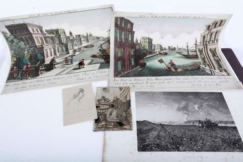 Genova, vedute ottiche  - Auction Timed Auction | Antique Books, Prints, Engravings and Maps - Cambi Casa d'Aste