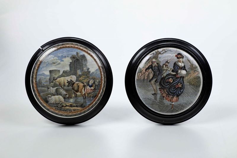 Coppia di tondi in porcellana, XX secolo  - Auction Antique October | Cambi Time - Cambi Casa d'Aste