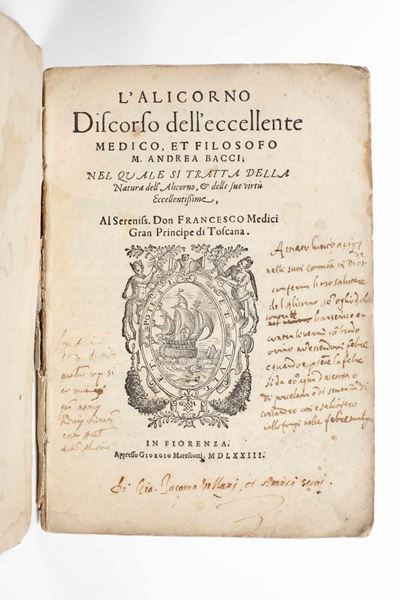 L’alicorno. Discorso Dell’eccellente Medico Et Filosofo...nella Quale Si Tratta della Natura Dell...