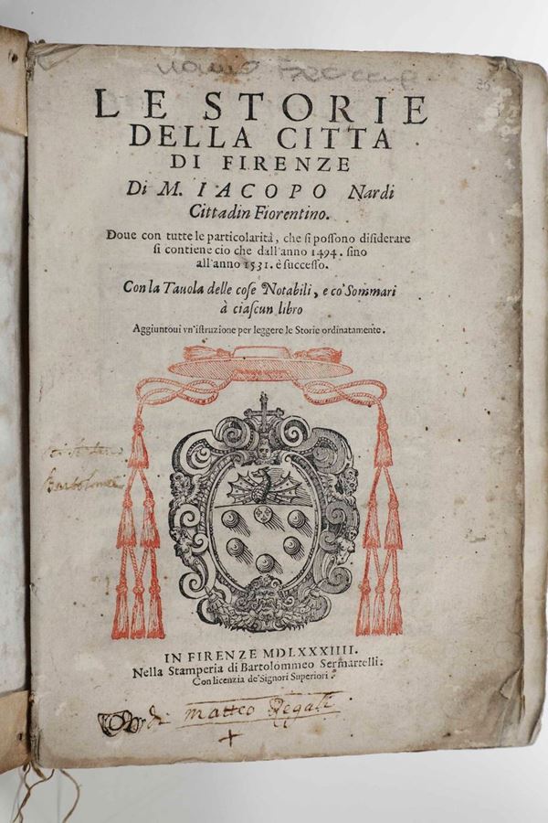 Le storie della città di Firenze, in Firenze, 1574