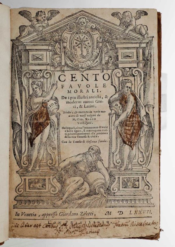 Cento favole morali, Venezia, appresso Giordano Ziletti, 1577