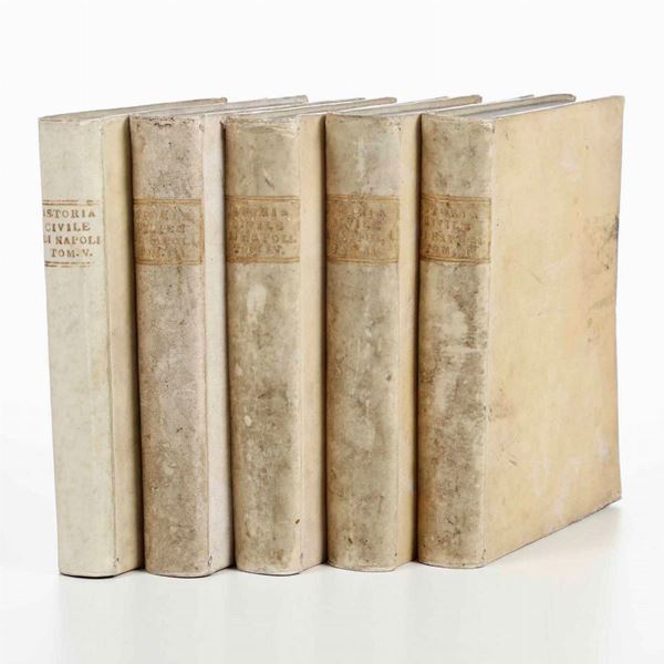 Istoria civile del Regno di Napoli, Palmyra, 1762-1763 (1755) Cinque tomi
