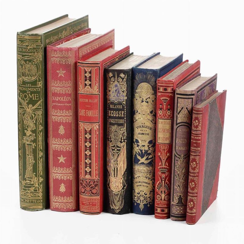 Otto volumi in lingua francese figurati e in belle rilegature  - Auction Old and Rare Books. Envravings - Cambi Casa d'Aste