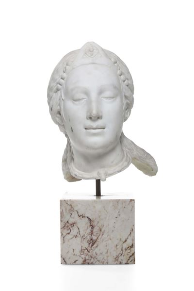 Scultore del XIX Secolo Volto Femminile