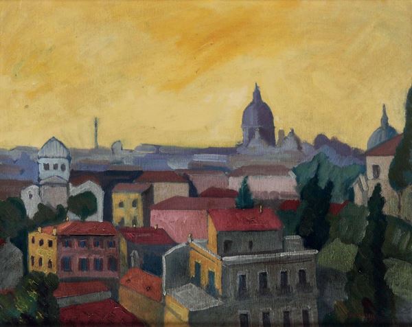 Vittorio Paradisi (1934 Lecce) Veduta di Roma