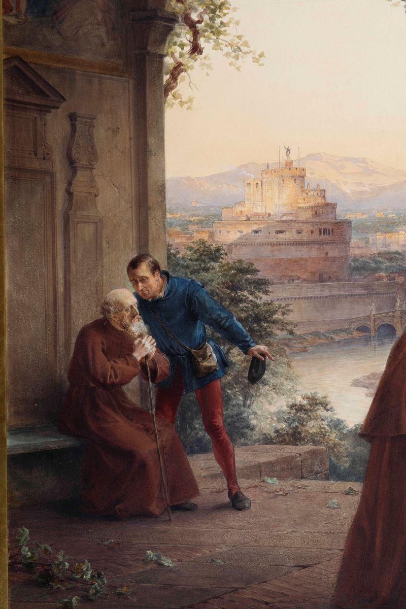 Pietro Gabrini - Alla Quercia del Tasso, 1864