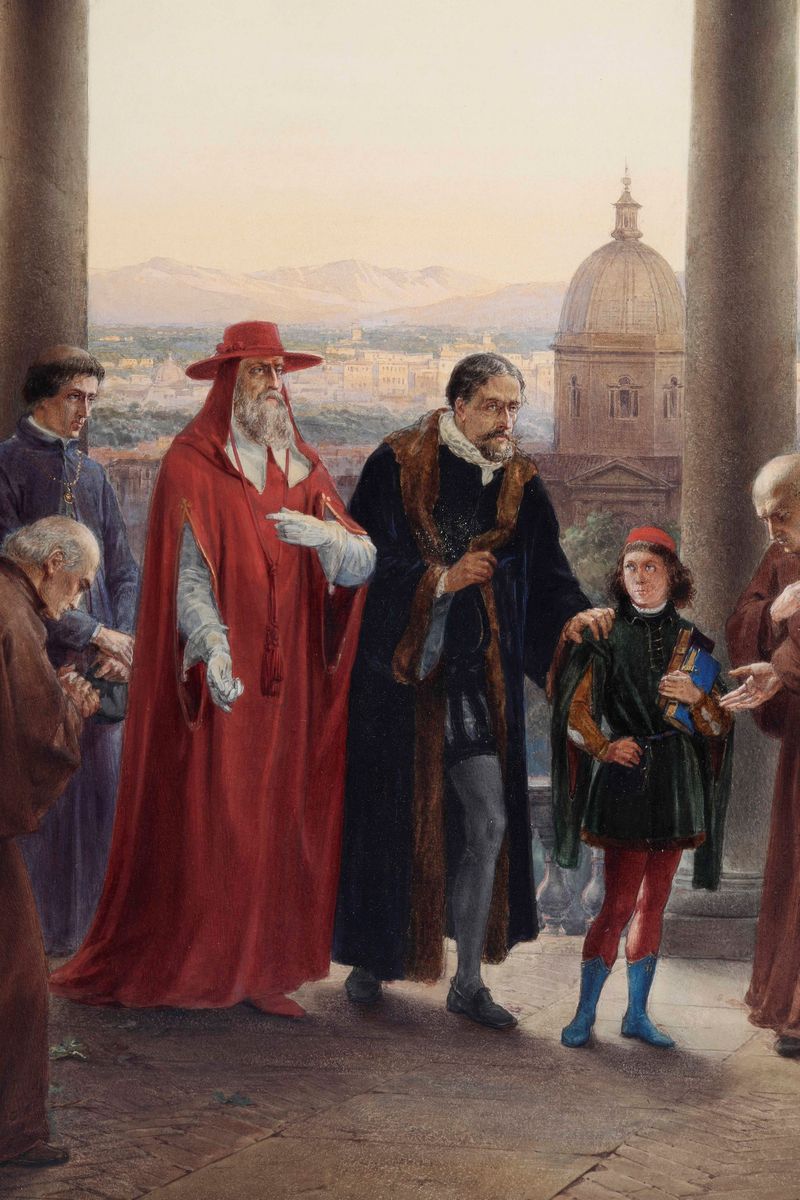 Pietro Gabrini - Alla Quercia del Tasso, 1864