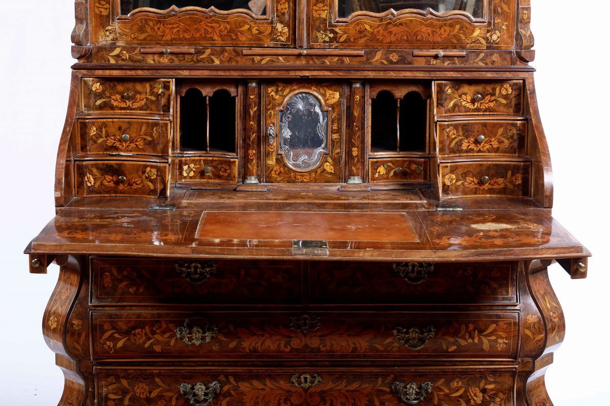 Trumeau Lastronato e Intarsiato. Olanda, XIX-XX Secolo