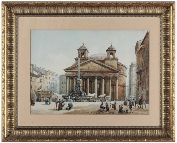 Federico Horner (1800-1864) Piazza della Rotonda