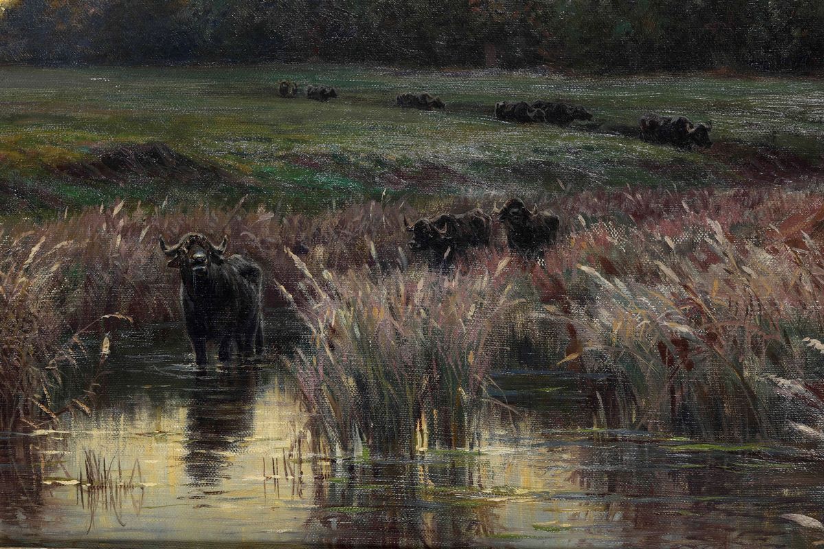 Johann Zahnd (1854-1934) Verso L’alba, 1907
